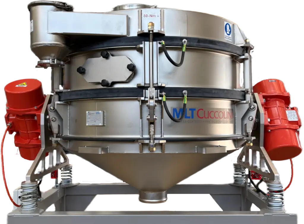 MLT Cuccolini industrial multi-frequency vibrating sieve with twin vibrating motors