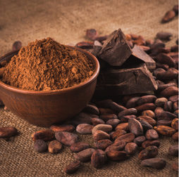 Cocoa powder with lumps and compacted areas — vibrating sieve classification for chocolate production