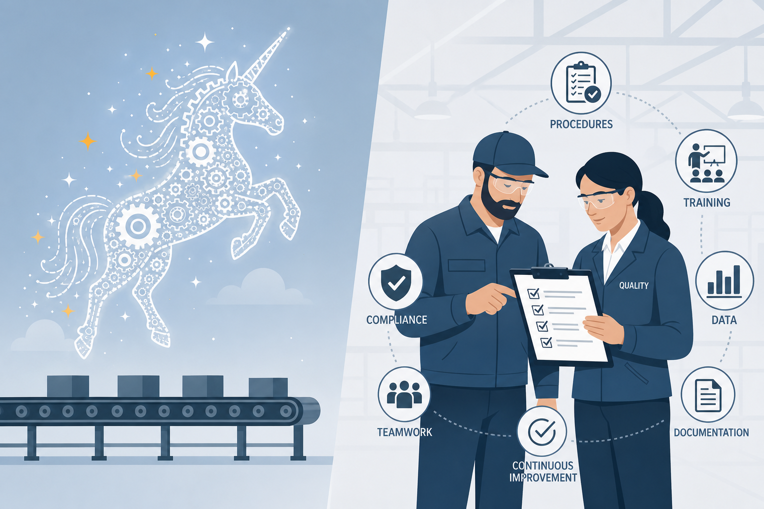 MLT Cuccolini quality control: procedures, training and teamwork replacing the myth of the 'quality unicorn'